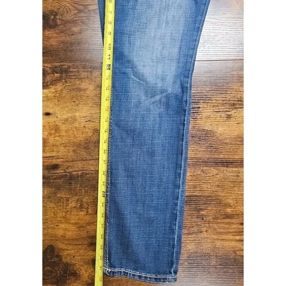 Buckle BKE Nolan Straight Fit Jeans Mens 34x32 Medium Wash Comfort Stretch Denim